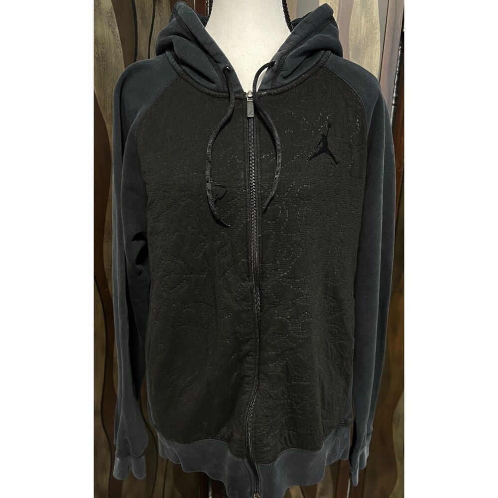 Nike Jordan Retro 3 Black Cat full zip hoodie. Size M.